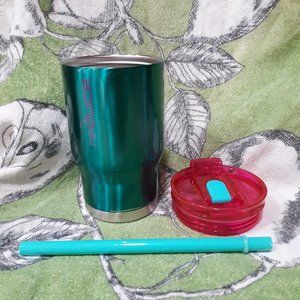 #207. Pre-owned. Reduce hot and cold tumbler with straw. 14oz.